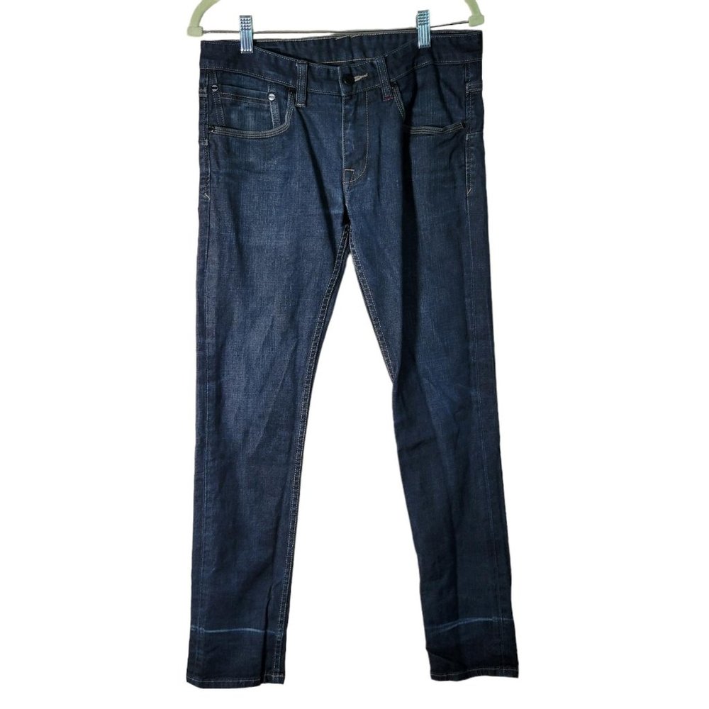 COMUNE Dark Wash Cotton Spandex Denim Slim Jeans Men Size  32 x 32